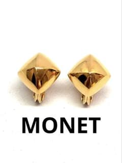 MONET モネ イヤリング ゴールド ヴィンテージ レディース スクエア 
