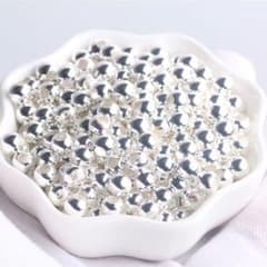 125  ◎10粒シルバー丸玉ビーズ6mm ゴローズ手作りなどに◎のサムネイル