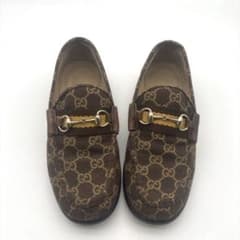 グッチ 36 1/2 23.5 ホースビット ローファー キャンバス GG GUCCI グッチ キャンバス GG柄 ホースビット ローファー 1/2 36 - メルカリ