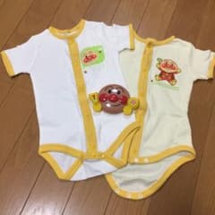 ☆値下げ☆未使用 アンパンマン ロンパース 肌着 70 ★おもちゃオマケつき★のサムネイル