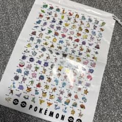 スリーコインズ　3COINS ポケモン ビニール巾着　1枚