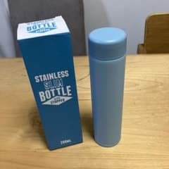 ステンレス水筒　ステンレス　スリムボトル　200ml    ストッパー付きのサムネイル