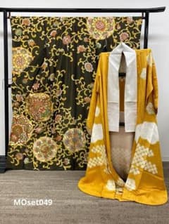 振袖 長襦袢 セット 身丈166cm パールトーン加工済 MOset049 - メルカリ