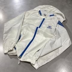 80s デサント製 adidas 短丈 ナイロンジャケット テック y2k 平成のサムネイル