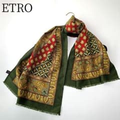 ETRO/エトロ】ストール ショール イタリア製 ペイズリー シルク ウール
