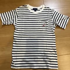 NAUTICA 紺ボーダー ポケット Tシャツ Lのサムネイル