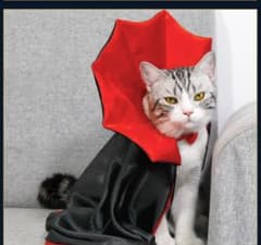 ペット用コスチューム 赤・黒 マントスタイル 猫・犬用のサムネイル