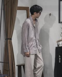 maatee&sons 25SS GUPTA BLUE BRWN , サイズ3 maatee&sons 25SS GUPTA BLUE BRWN , サイズ3 - メルカリ