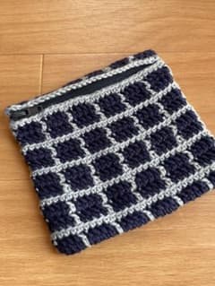 ハンドメイド 小物入れ チェック柄のサムネイル