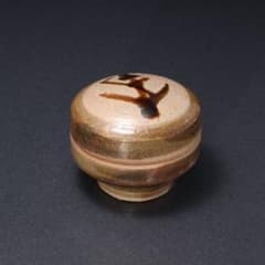 浜田庄司 鉄絵とうきび文合子 人間国宝 香合 R1613K2 - メルカリ