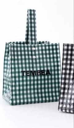 TEMBEA ギンガムチェック トートバッグ グリーン - メルカリ