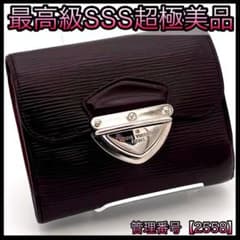 ルイヴィトン 折財布 エピ ノワール ポルトフォイユ ジョイ カシス
