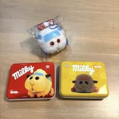 PUI PUI モルカー 不二家 Milky 缶 ぬいぐるみセットのサムネイル
