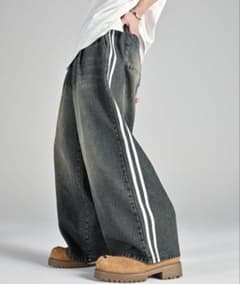 line track wide slacks / ライントラックワイドスラックスのサムネイル