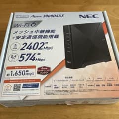 NEC Aterm 3000D4AX Wi-Fi 6 ルーター 本体 - メルカリ