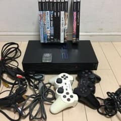 【PS2本体（コントローラー、付属品付き）】とソフト10本　セットのサムネイル