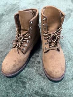 Timberland ブラウン スエード ハイカットブーツ - メルカリ