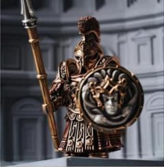 COPPERTIST.WU スパルタ戦士　別売の槍とメデューサの盾付き COPPERTIST.WU スパルタ戦士 別売の槍とメデューサの盾付き - メルカリ