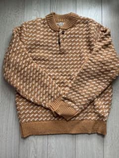 L.L.Bean ヘンリーネック ニット セーター イエローのサムネイル