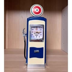 ヴィンテージ ガソリンスタンド クロック アメリカン雑貨 レトロ 置物
