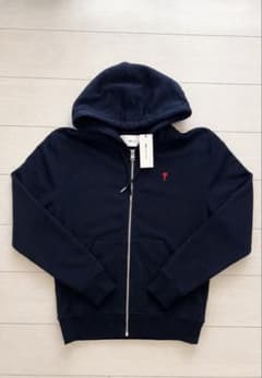 【新品・タグ付き】AMI PARIS ジップアップパーカー サイズM 正規品のサムネイル