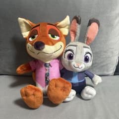 ズートピア ニック・ワイルド & ジュディ・ホップス ぬいぐるみのサムネイル