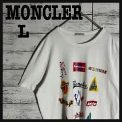 人気デザイン】モンクレール☆マルチロゴプリントTシャツ☆ロゴ 