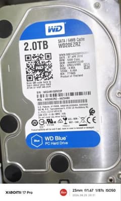 WD Blue 2TB HDDのサムネイル