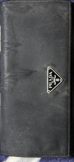 PRADA 二つ折り財布 ナイロン ブラック
