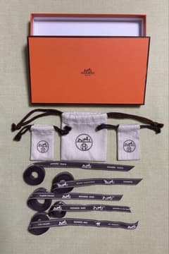エルメス HERMES ミニ巾着3点、空箱、リボンのセット - メルカリ