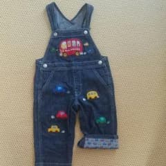 美品 ミキハウス オーバーオール 80のサムネイル