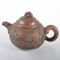 中国　紫砂　朱泥　貼花鳥文　急須　茶壷　在銘　C　R6189 中国 紫砂 朱泥 貼花鳥文 急須 茶壷 在銘 C R6189 - メルカリ