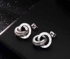 ローマ数字　サークル　ピアス　シルバー