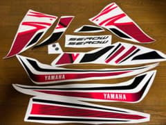 YAMAHA SEROW カウルステッカー 社外デカール ピンク セロー250のサムネイル
