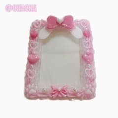 ホイップデコ　硬質ケース　うさぎ　りぼん　ピンクのサムネイル