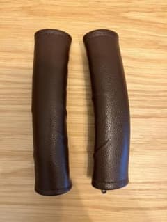 ベビーカー　ハンドルカバー　グリップカバー　汚れ対策　ダークブラウン　２個セットのサムネイル