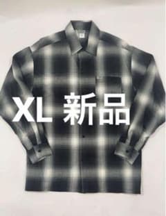 Cal Top キャルトップ　オンブレチェックシャツ　ブラック　新品　XLのサムネイル