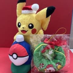 ポケモンつながるぬいぐるみ クリスマスマーケット2011 ピカチュウ ミジュマル ポケモンセンター クリスマスマーケット2011 ぬいぐるみとタオル