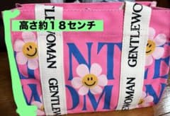 トートバッグ ピンク フラワー スマイルのサムネイル