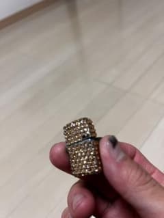 ゴールド ストーン装飾 超ミニZIPPOライターのサムネイル