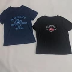 Hawaii プリント 半袖Tシャツ 2枚セットのサムネイル