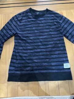 BEAMS 長袖カットソー ボーダー ネイビーのサムネイル