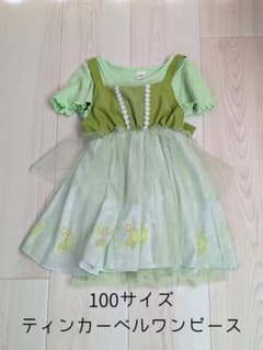 ​【美品】ディズニー ティンカーベル 100 チュールワンピース ハロウィンのサムネイル