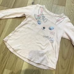 メゾピアノ♡長袖カットソー♡うさぎ♡ピンク♡120のサムネイル
