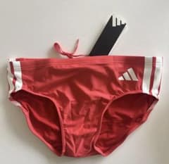 adidas アディダス　競泳水着 XL レッド　競パン　スイムビキニ　男性水着