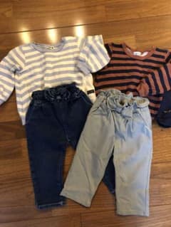 ☆まとめ売り☆90㎝　パンツ&トレーナーのサムネイル