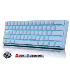青軸 メカニカルキーボード 機械式 ゲーミングキーボード 61キーのサムネイル