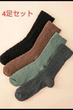 クルーソックス　4足セットのサムネイル