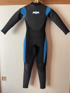 AQA キッズウェットスーツ 150CM 黒/青のサムネイル