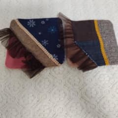 ハンドメイド パッチワークコースター 2枚セットのサムネイル